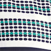 Navy-Emerald-Patterned color swatch for Color Block Zip Sweatshirt.