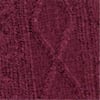 BORDEAUX color swatch for Cable Knit Button Up Cardigan.