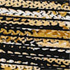 Ocher-Black-Printed color swatch for Striped Long Sleeve Shirt.