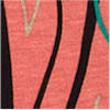 CORAL MULTI color swatch for Abstract Print Tunic.