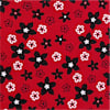 Red-Ecru-Printed color swatch for Floral Flared Dress.