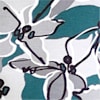 Light grey-teal dark blue-printed color swatch for Floral 3/4 Sleeve Shirt.