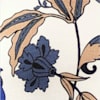 Ecru-Royal Blue-Printed color swatch for Ruched 3/4 Sleeve Shirt.