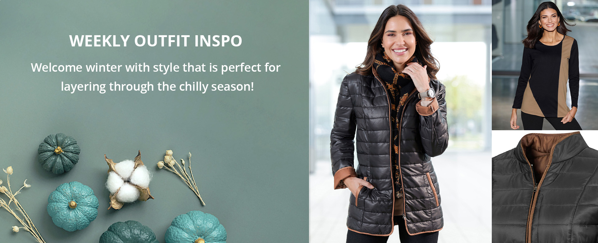 Welcome winter with style that is perfect for layering through the chilly season!