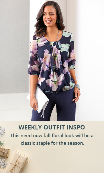 This need now fall floral look will be a classic staple for the season.